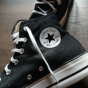 Converse Black and White High-Top Sneakers